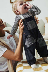 Mono Koala Baby Denim Dungarees and Bodysuit Set