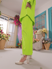 Lilac Allure - Parrot green