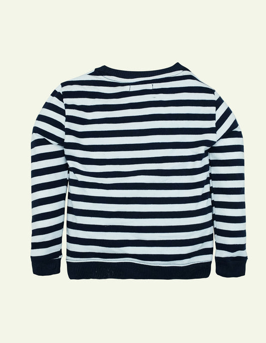 Striped Camera Graphic Sweatshirt IXAMPLE Pakistan