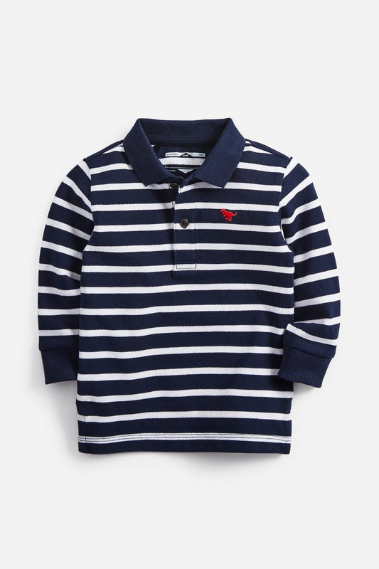 Long Sleeve Plain Polo Shirt