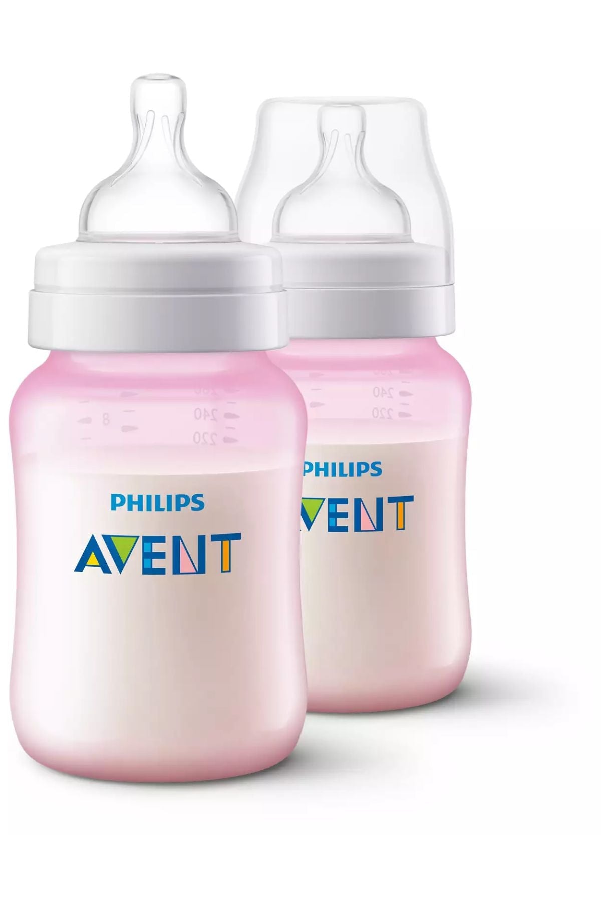 Philips Avent - Classic Plus Pp Bottle 260Ml Pk2(Pink)