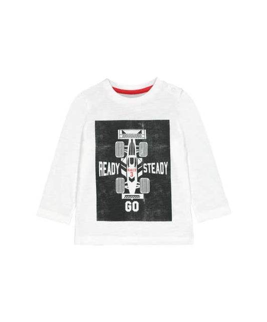 Tops-Mini Boys-White