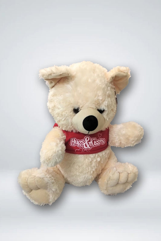 Ziqi - Cream Bear Medium (Hugs & Kisses) - 2 Feet Tall | Toys | ziqi