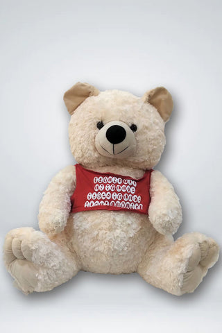 Ziqi - Cream Bear Large (Having You In My Life) - 3 Feet Tall | Toys | ziqi