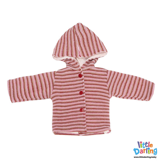Hooded Jacket Multi Stripes | Little Darling