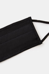Pleated Face Covering In Pure Cotton
