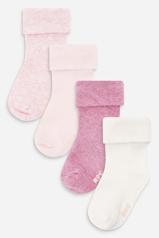 Baby Roll Top Socks 4 Pack