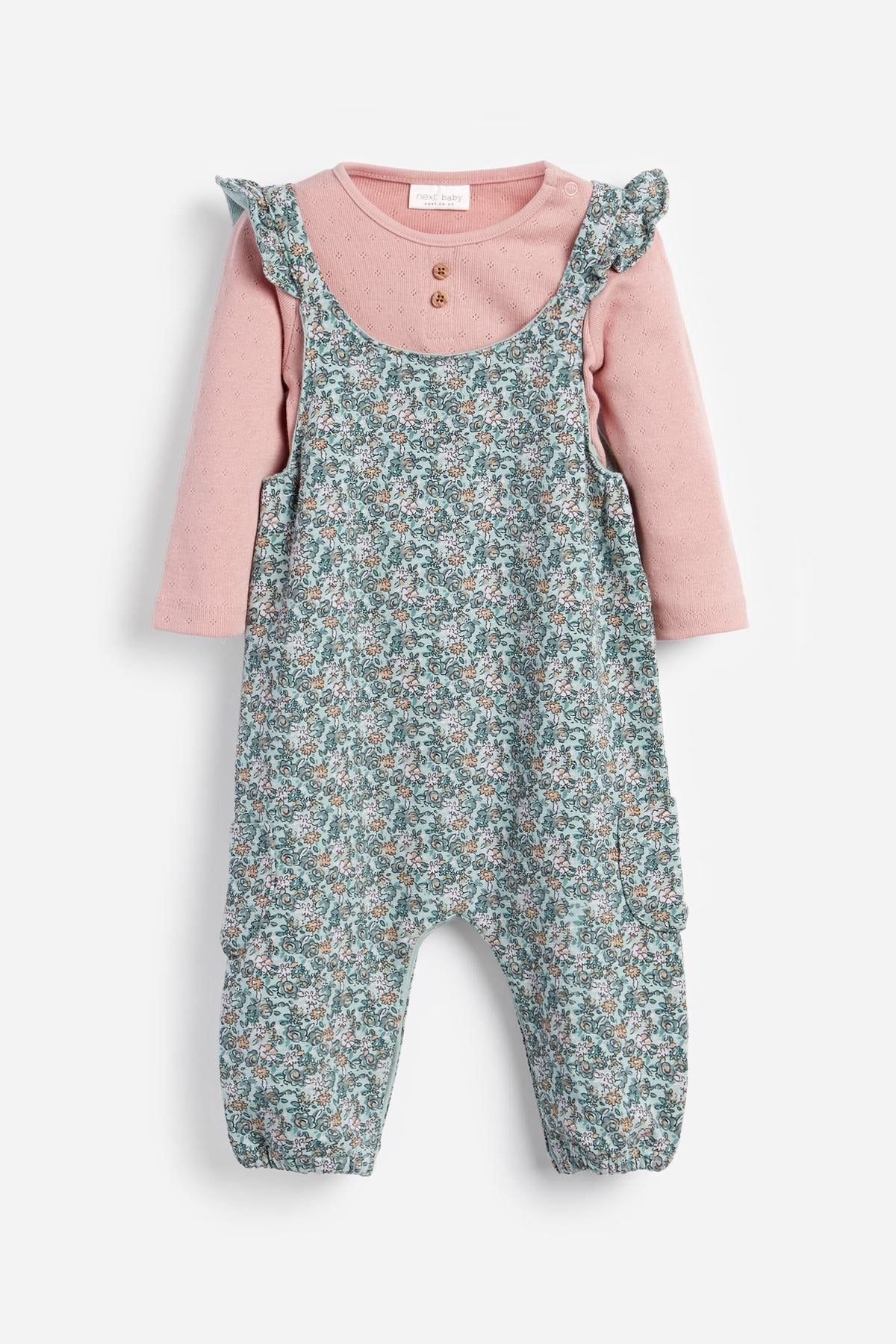 Ditsy Baby Dungarees