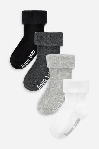 4 Pack Baby Socks