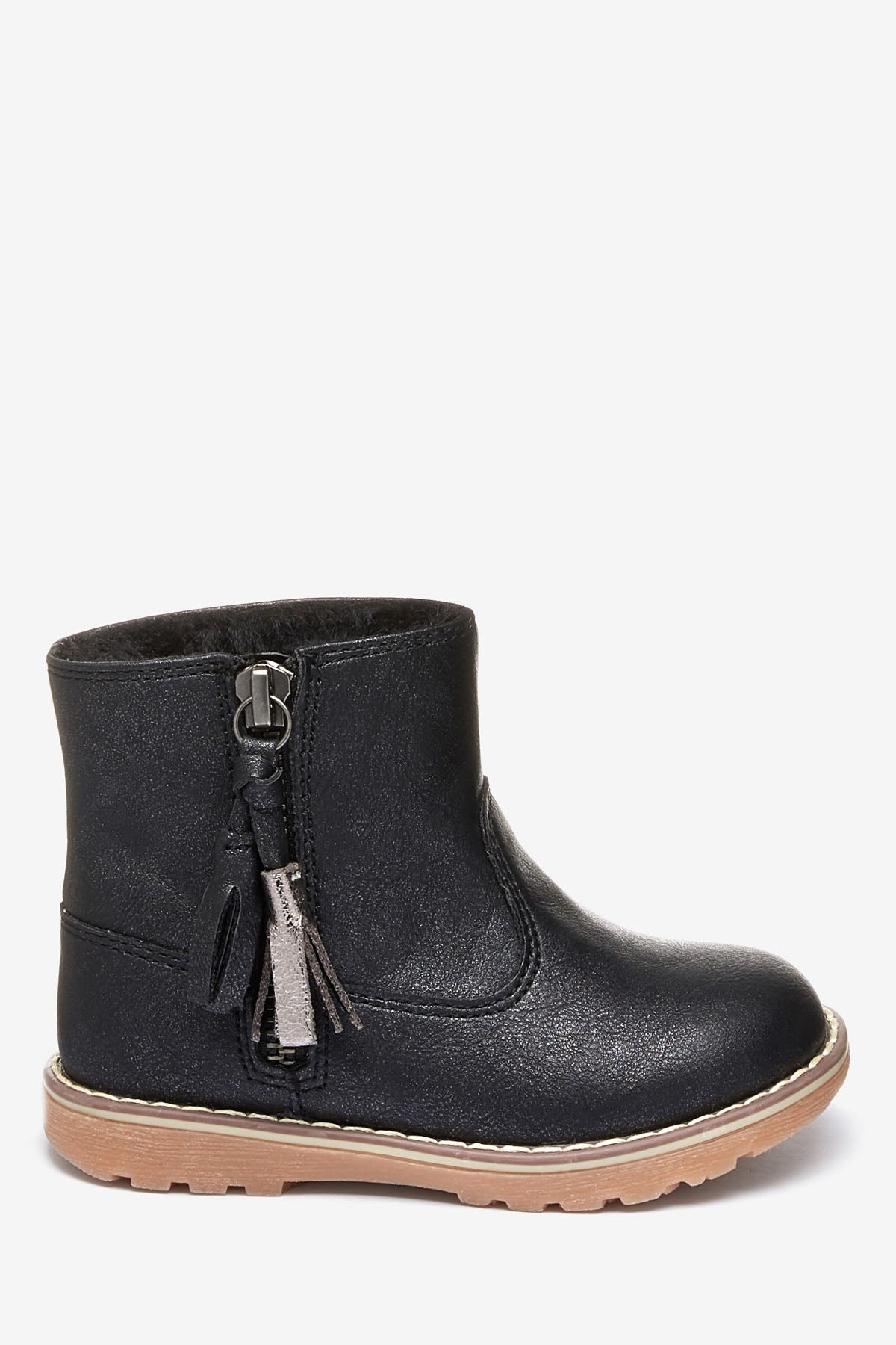 Warm Lined Tassel High Ankle Boots