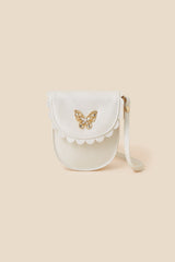 Girls Scallop Edge Butterfly Cross-Body Bag