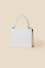 Small Logo Embossed Handheld Bag Black