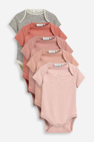 5 Pack Essential Short Sleeve Bodysuits