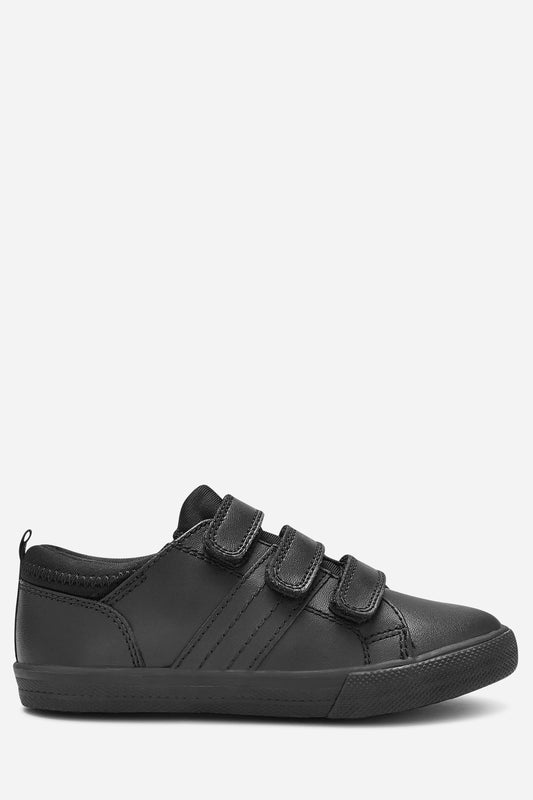 Leather Triple Strap Leather Shoes