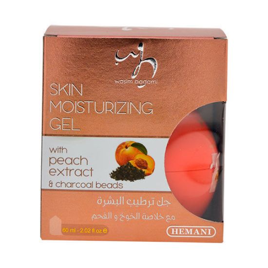 WB - SKIN MOISTURIZING GEL WITH PEACH EXTRACT & CHARCOAL BEADS