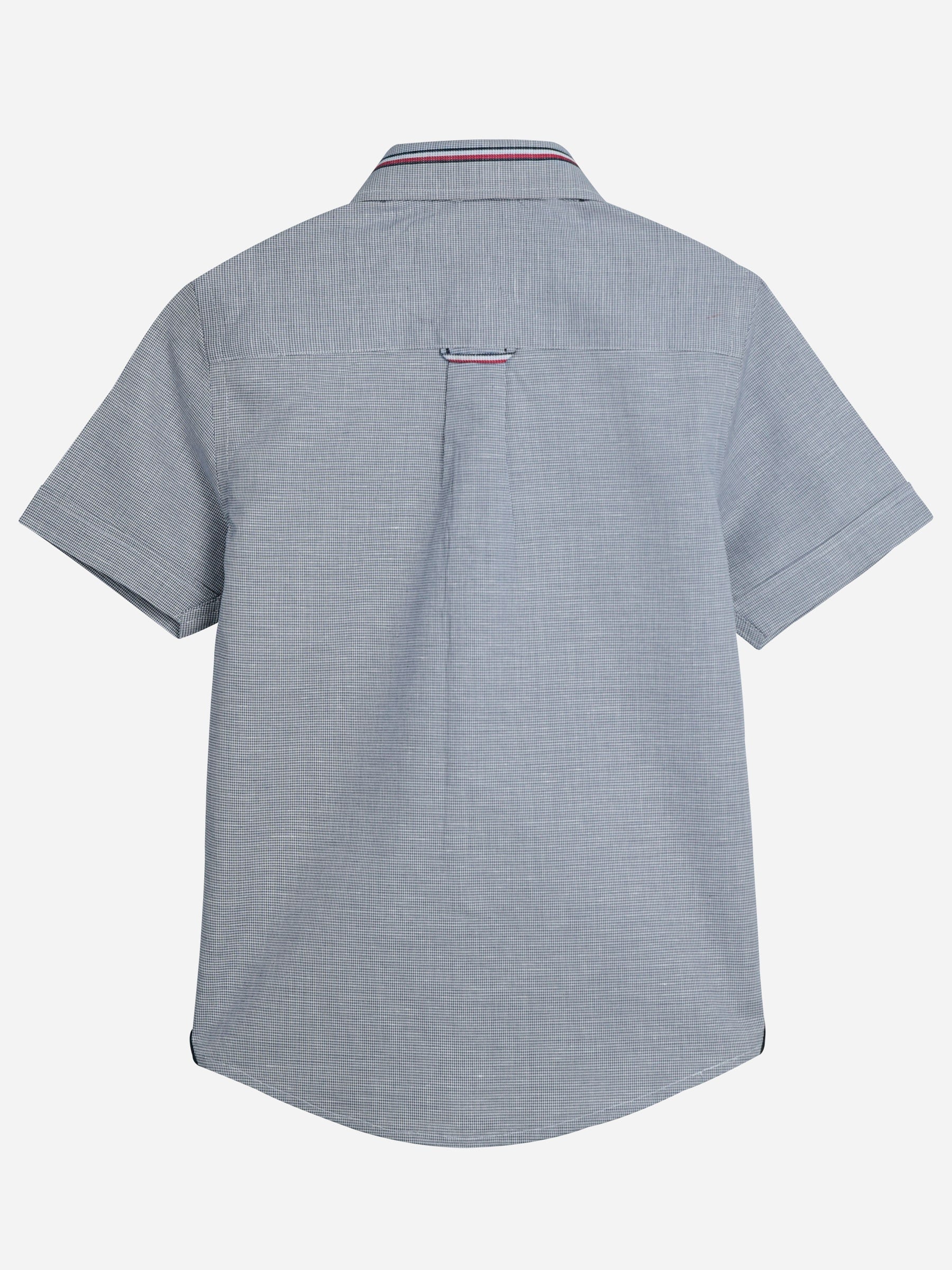 Blue Micro Check Short Sleeve Casual Shirt Brumano Pakistan