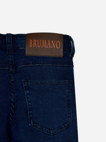 Blue Faded Modal Slimfit Casual Jeans Brumano Pakistan
