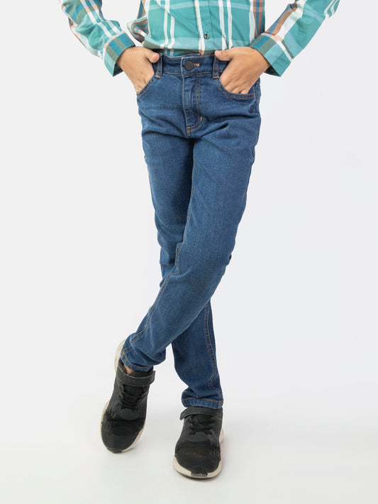 Blue Slimfit Casual Jeans