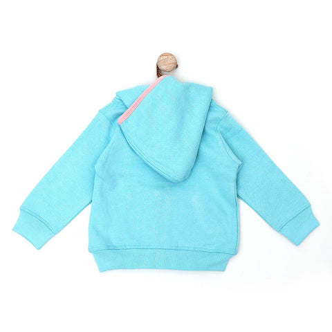 Blue Sky Birdie Zipper Sweater Pullover