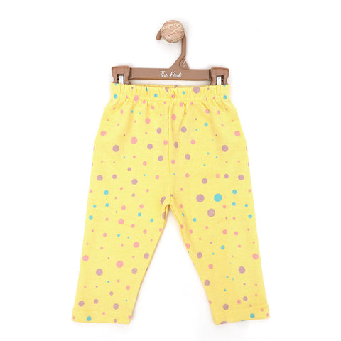 Lemonade Color Polka Dot Sleeping Suit Co-rd sets