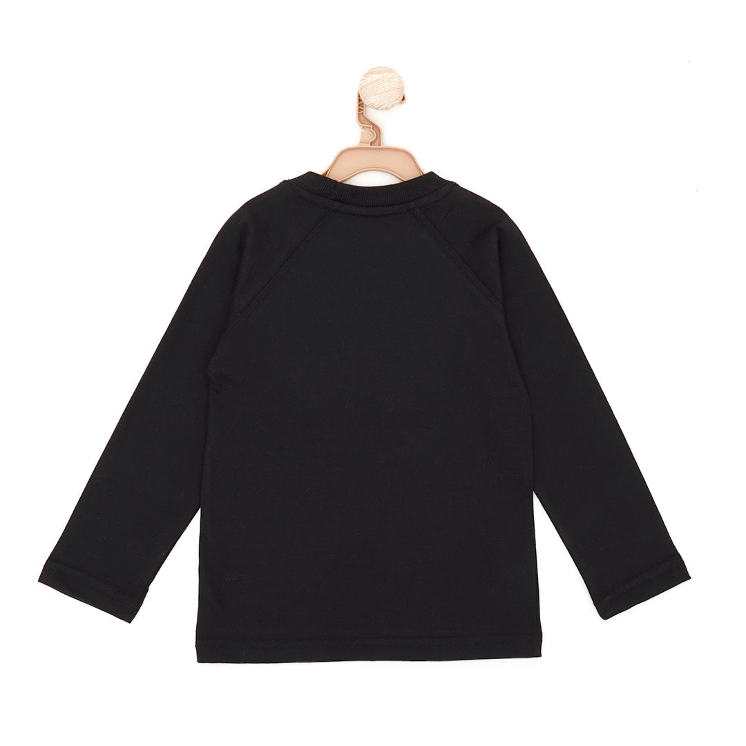 Tiny Trendsetter's Black Reglan Sweatshirt