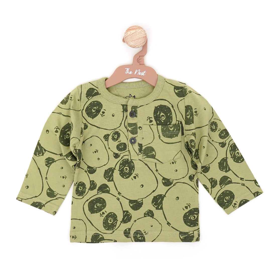 Olive Green Baby Shirt