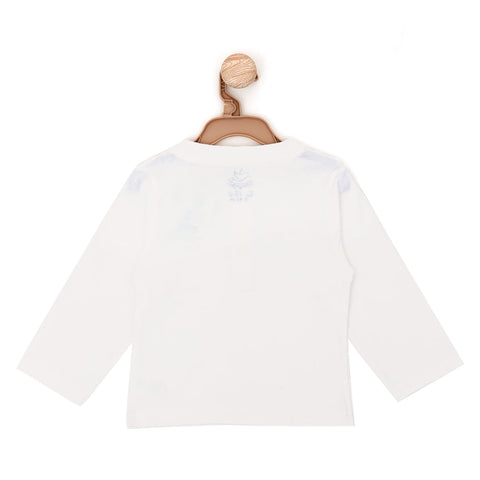 White Baby Shirt with Front Pocket