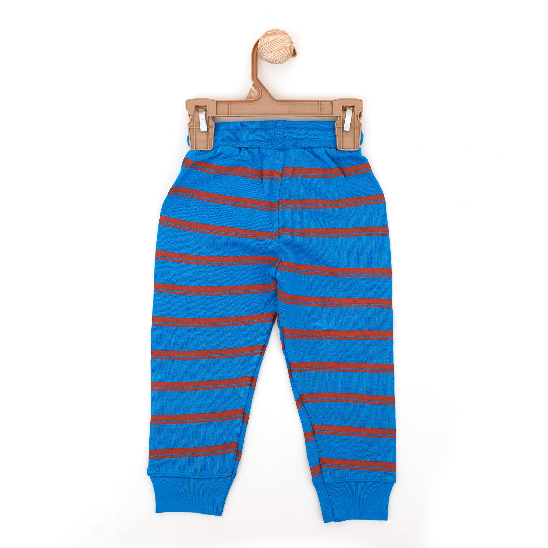 Red-Lined Blue Baby Trousers