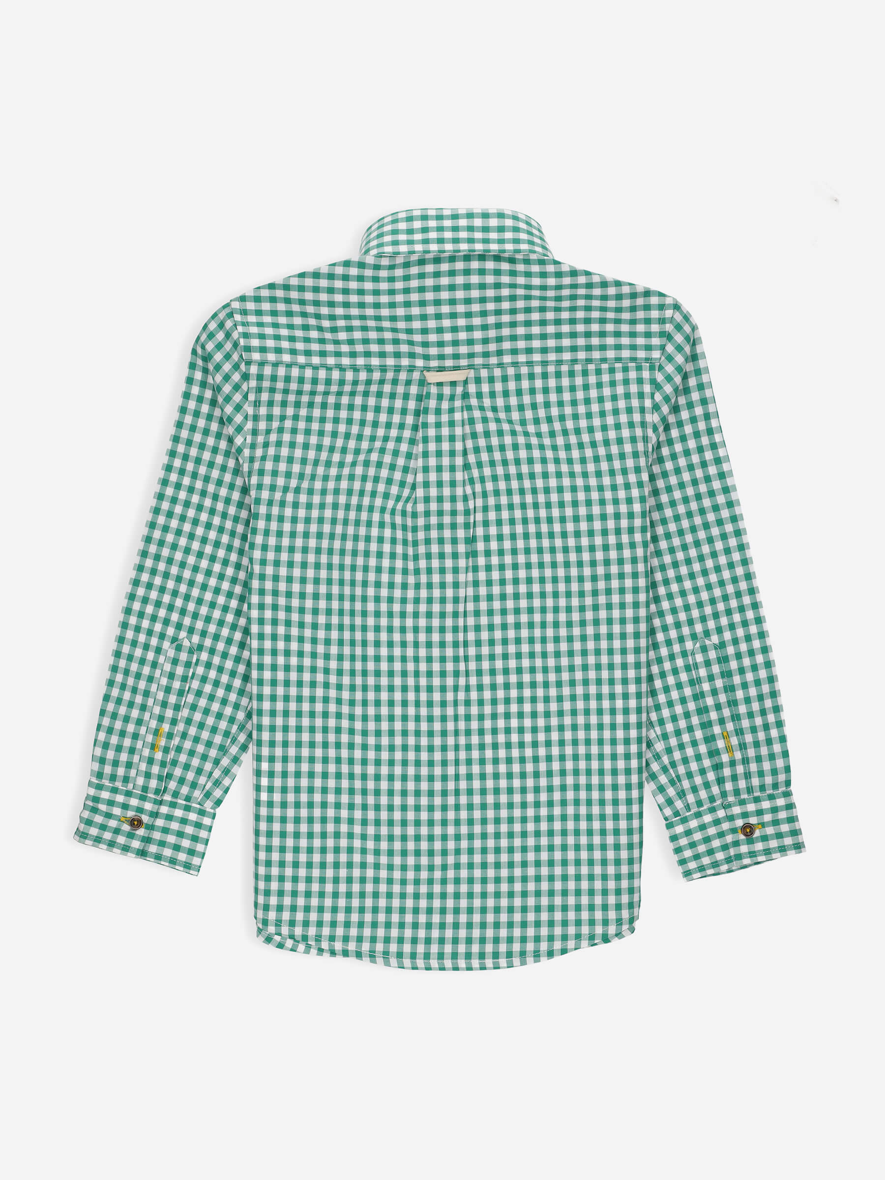 Green Gingham Casual Long Sleeve Shirt Brumano Pakistan
