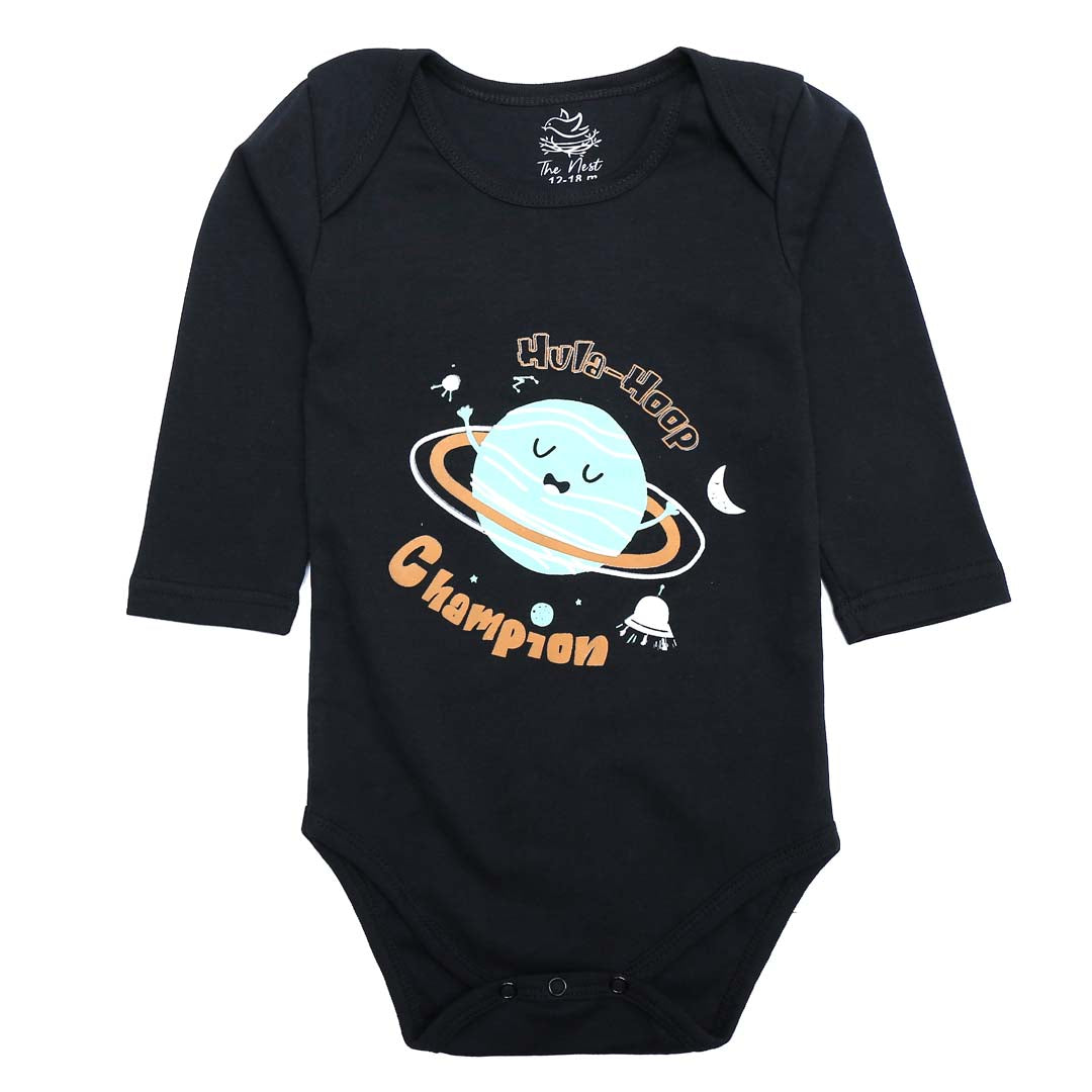 Black Hula Hoop Baby Suit