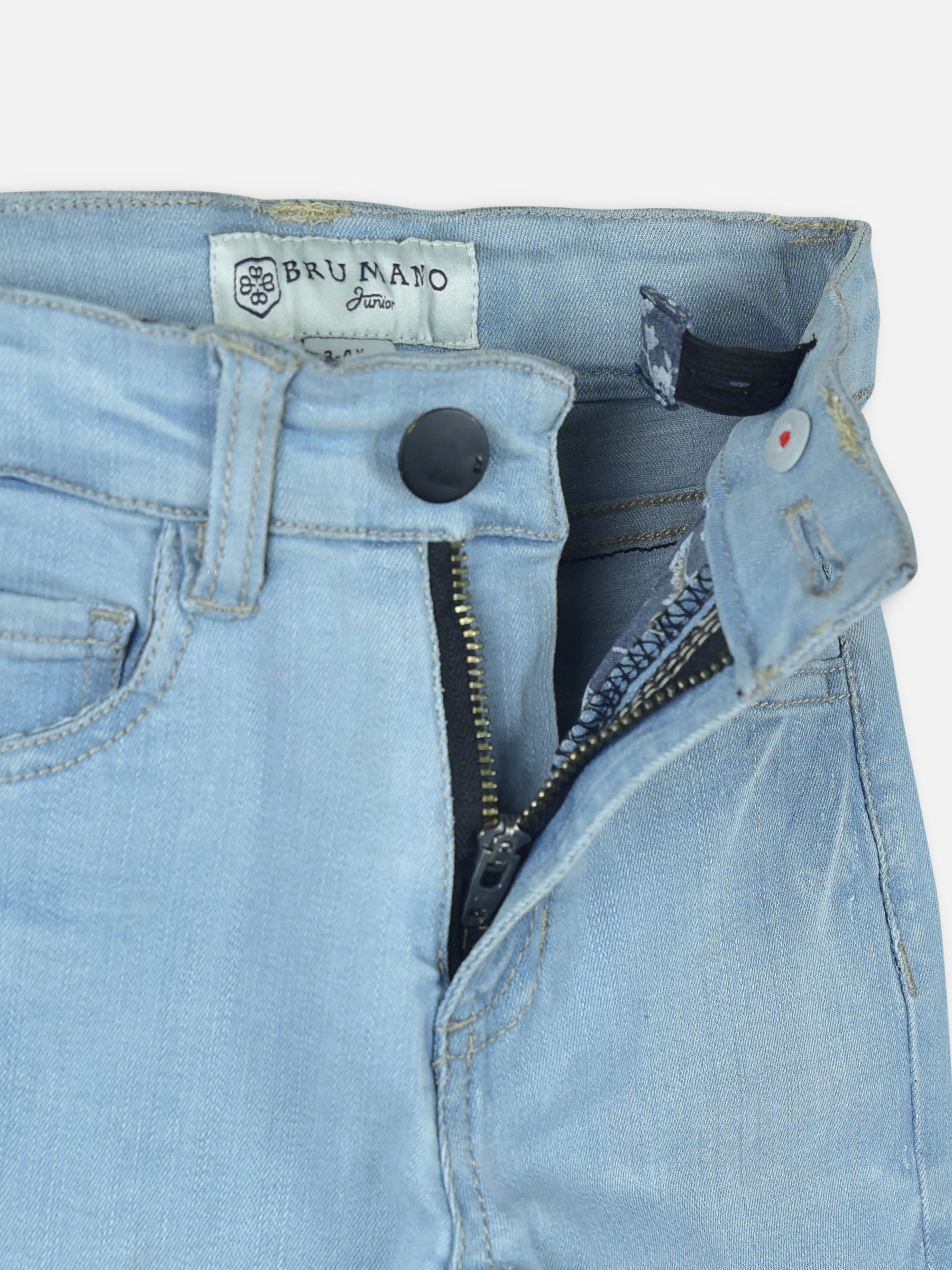 Light Blue Micro Modal Slimfit Casual Jeans Brumano Pakistan