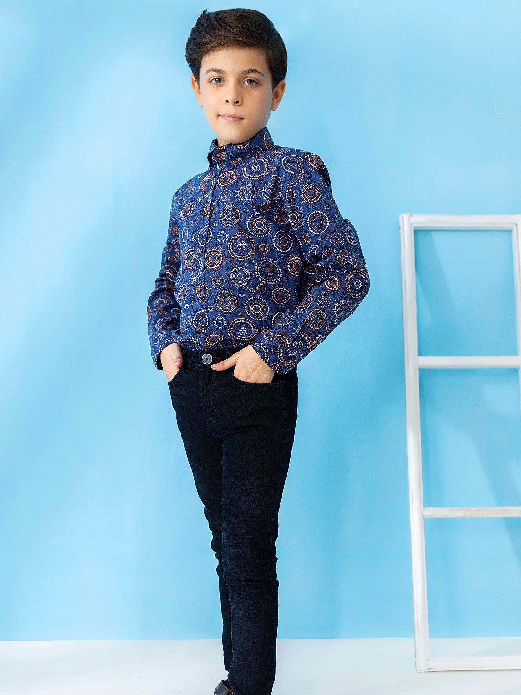 Navy Blue Slimfit Casual Jeans Bruamano Pakistan