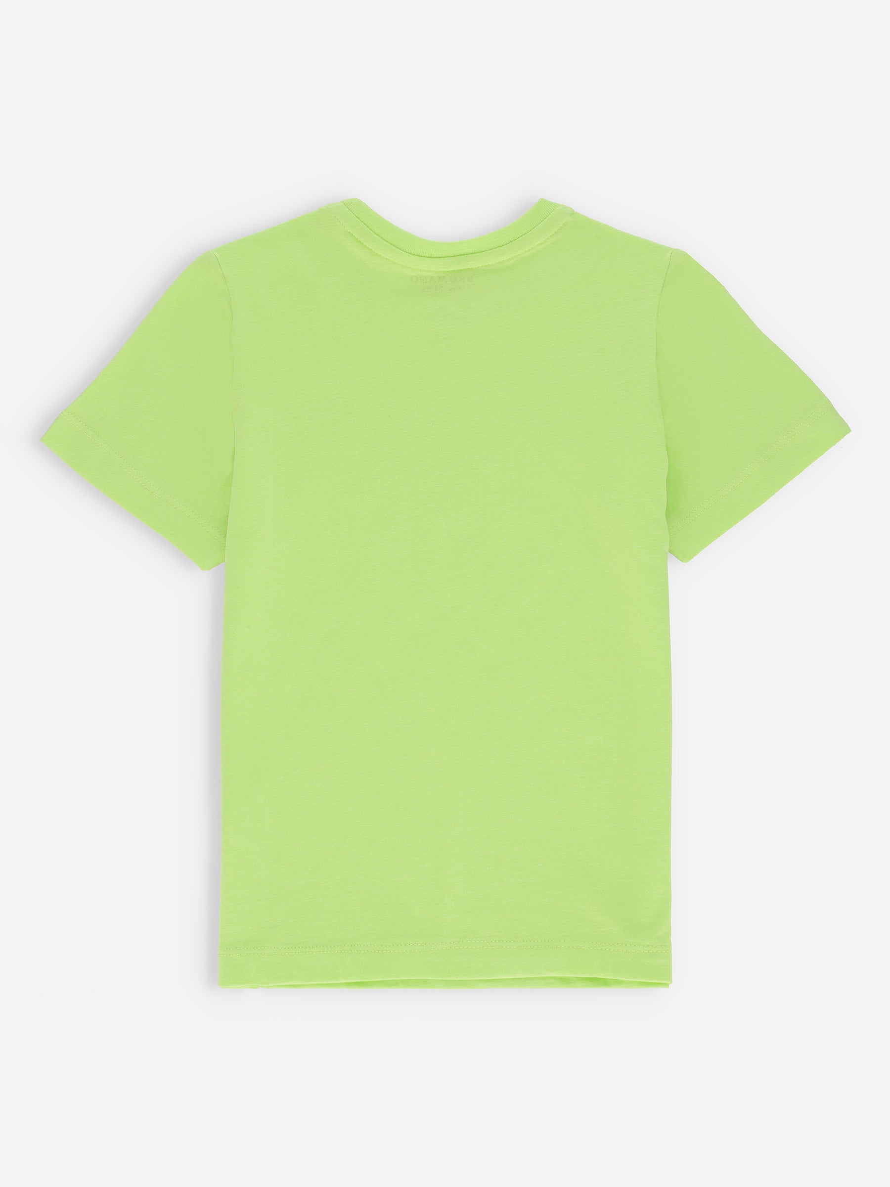 Neon Green Basic Crew Neck Casual T-Shirt Brumano Pakistan