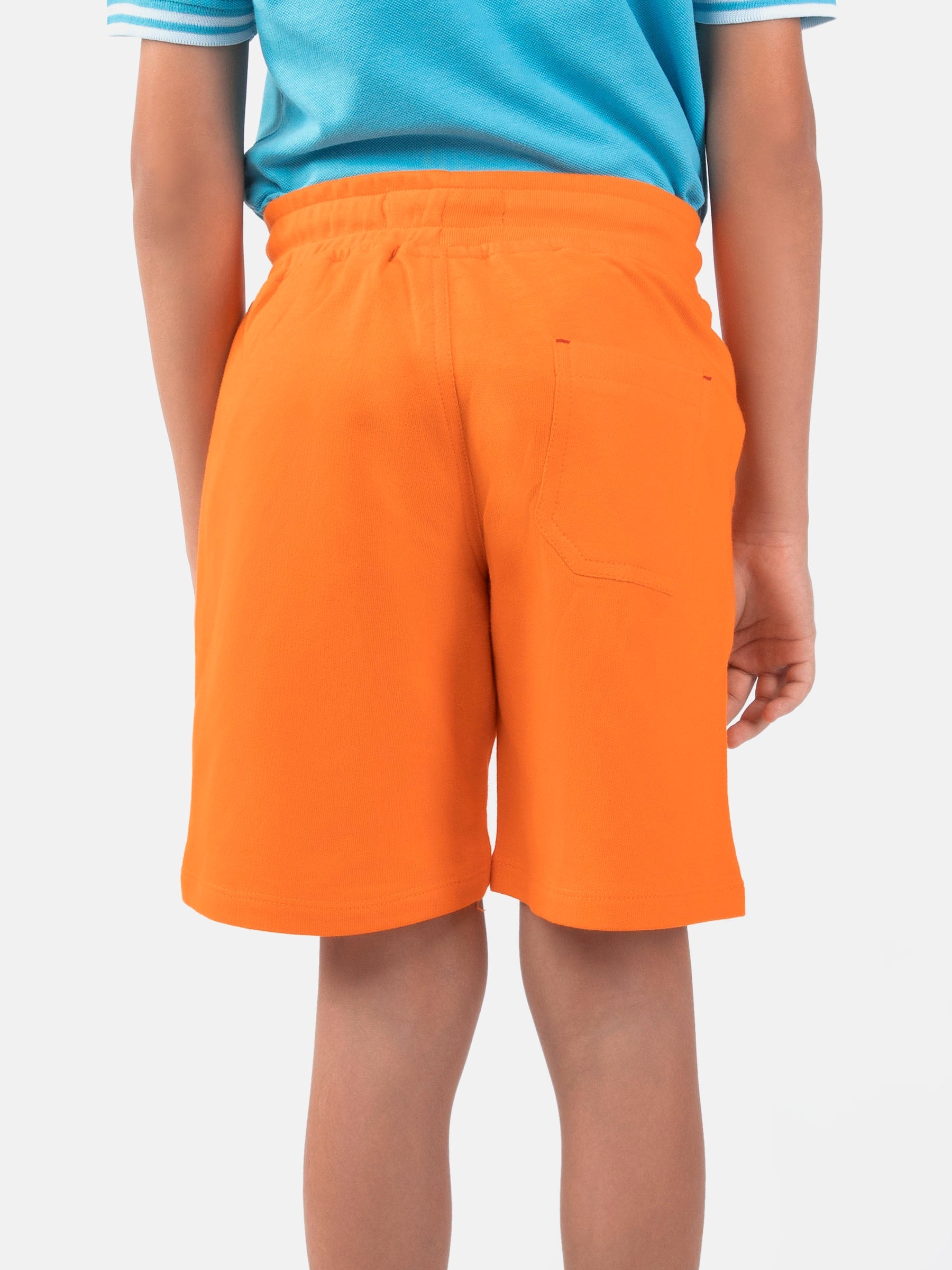 Orange Knitted Casual Shorts Brumano Pakistan