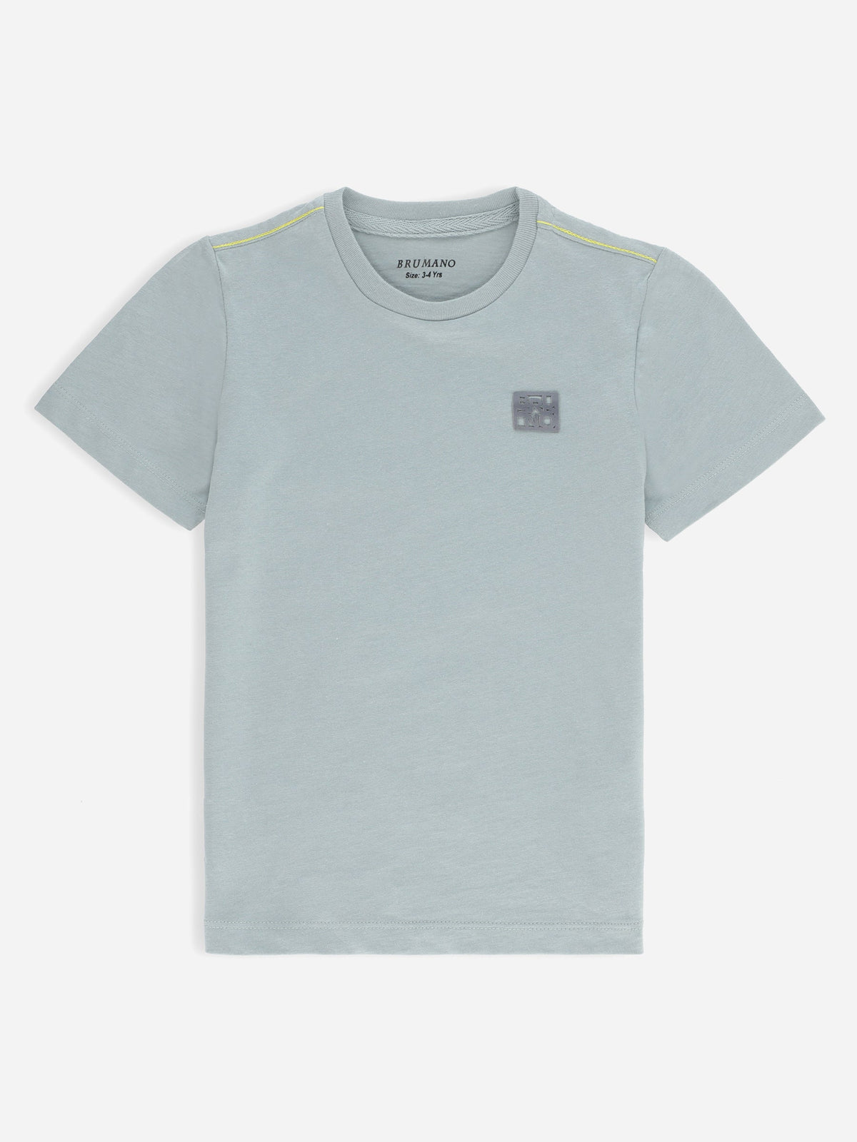 Sage Green Basic Crew Neck Casual T-Shirt Brumano Pakistan