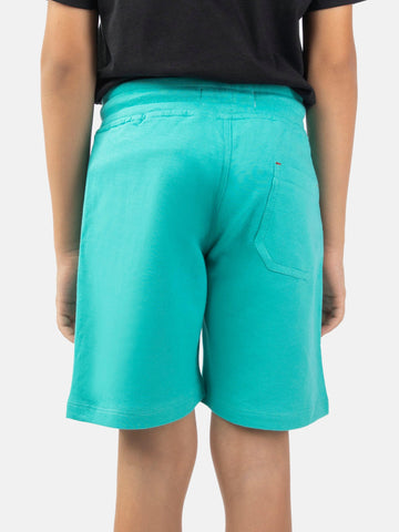 Turquoise Knitted Casual Shorts Brumano Pakistan