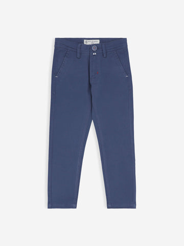 Yale Blue Chino With Flap Pockets