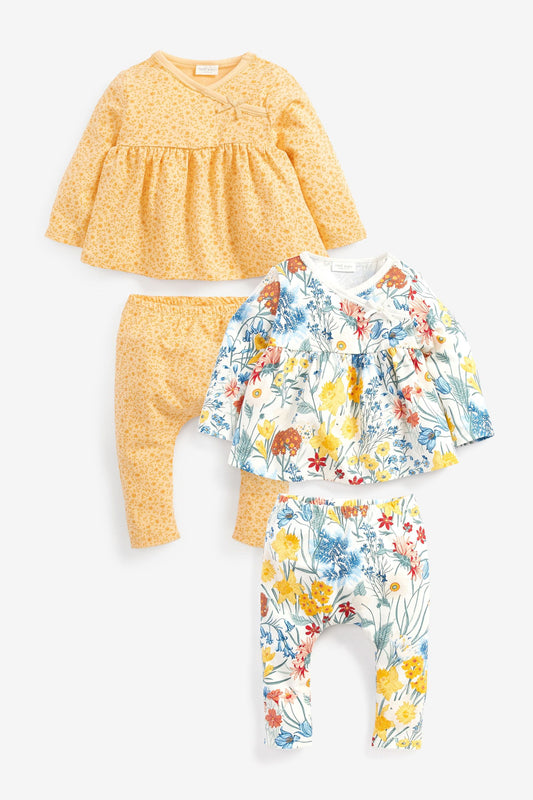 Baby 4 Piece T-Shirt And Leggings Set