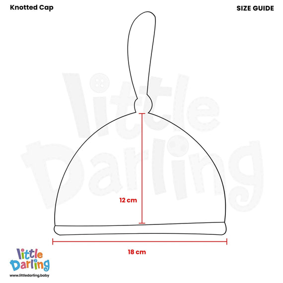 Baby Pollar Cap Dual Blue Color Little Darling Zubaidas