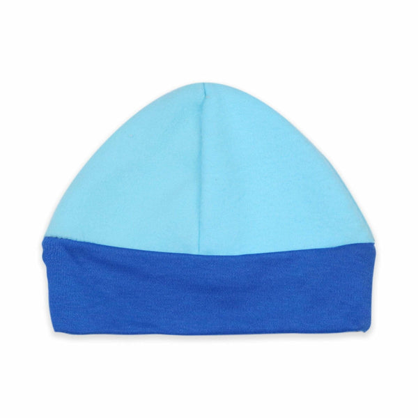 Baby Pollar Cap Dual Blue Color Little Darling Zubaidas
