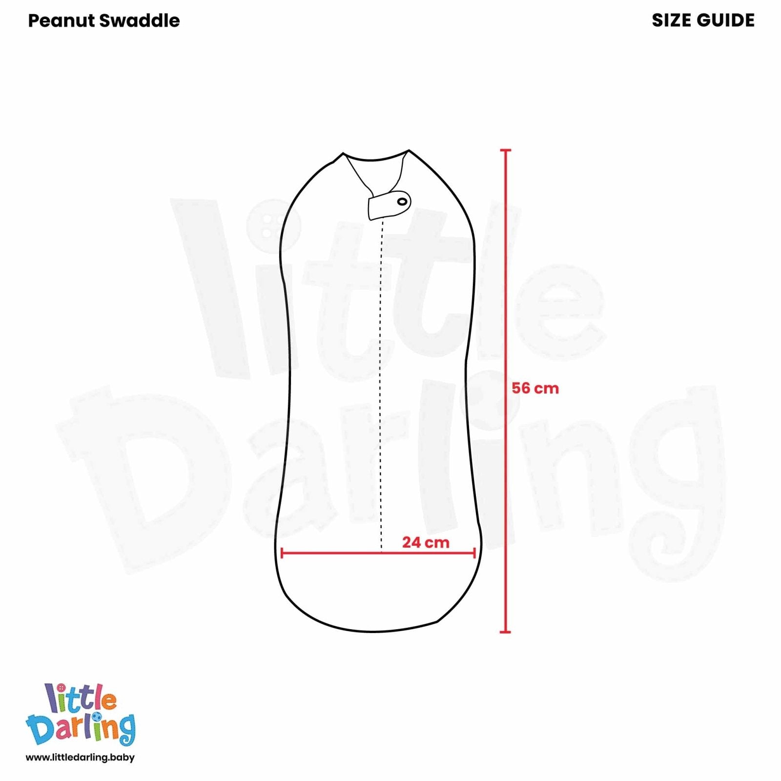 Baby Swaddle Pk Of 2 I Love Dad | Little Darling - Zubaidas Mothershop