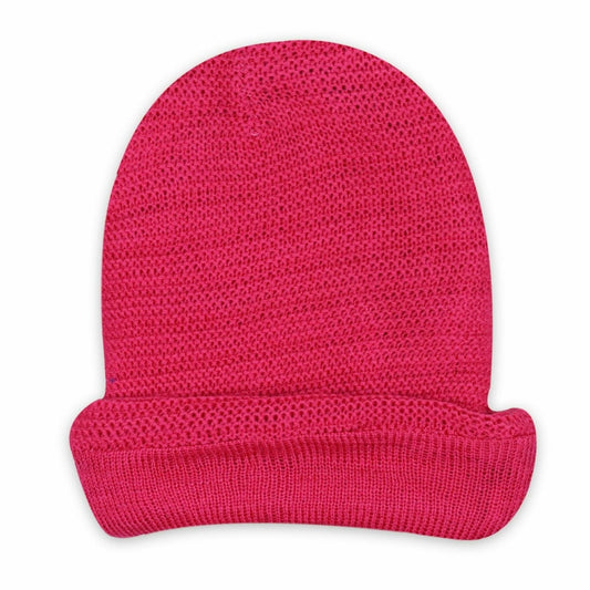 Baby Woolen Cap Simple Pink - Zubaidas Mothershop