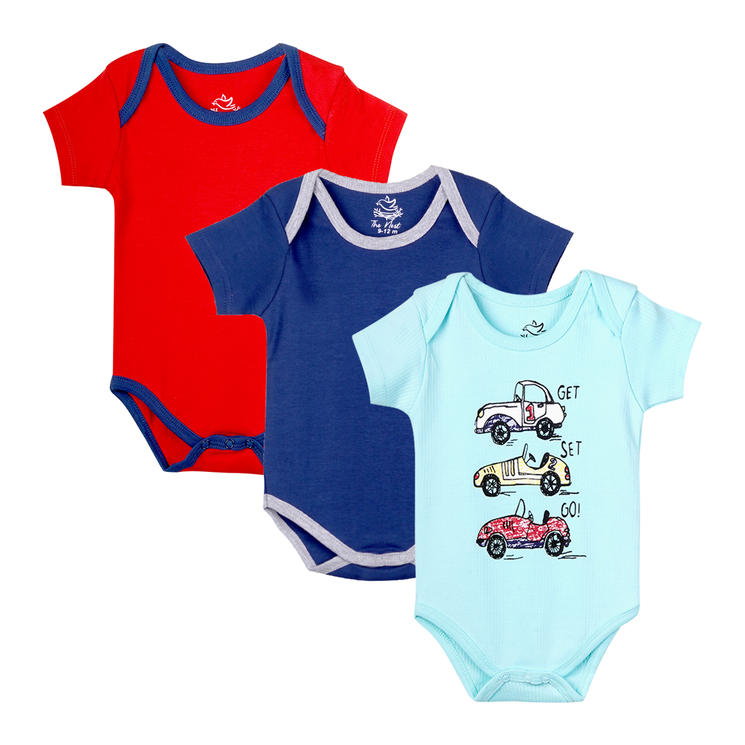 Short Sleeve Body Suit Pack of 3