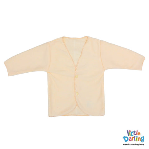 Pollar Vest Full Sleeves Peach Color | Little Darling - Zubaidas Mothershop