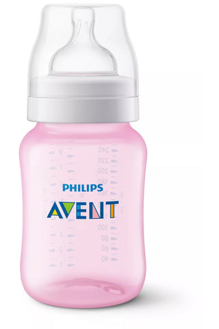 Philips Avent - Classic Plus Pp Bottle 260Ml Pk2(Pink)