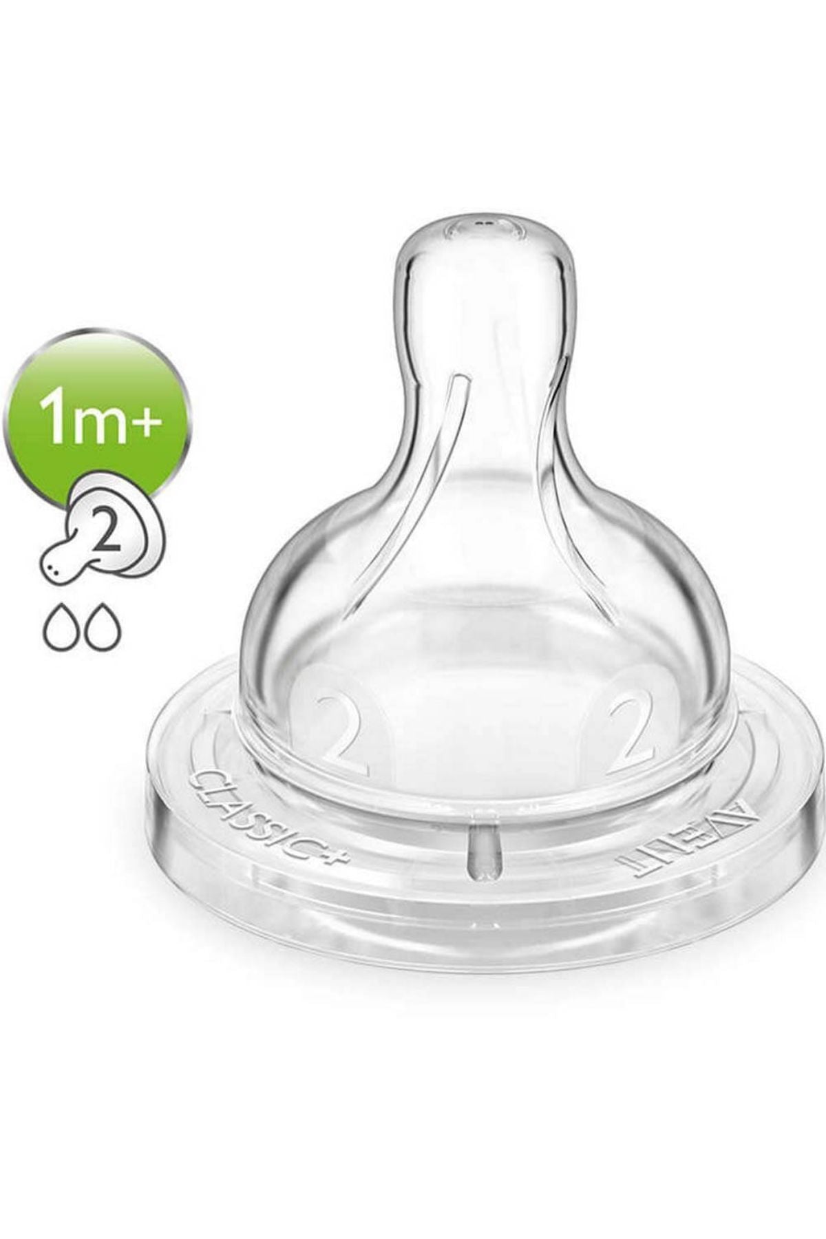 philips avent - silicone teat  1m+ / 2h pk2 - philips avent - silicone teat  1m+ / 2h pk2 - Cotton Candy™ Pakistan
