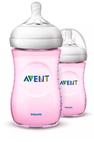 Philips Avent - Natural Ii Pp 260Ml Bottle Pk2 (Pink)