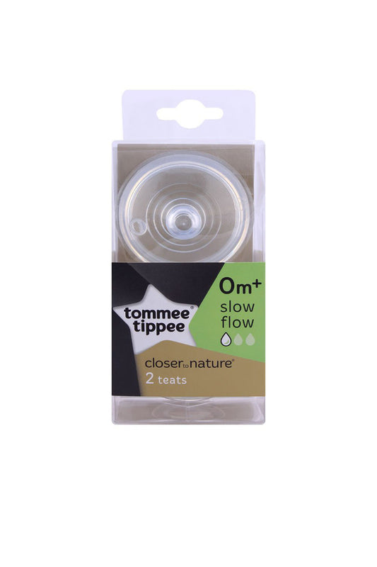 Tt - Ctn Slow Flow Silicone Wide Neck Pk 2 Teats
