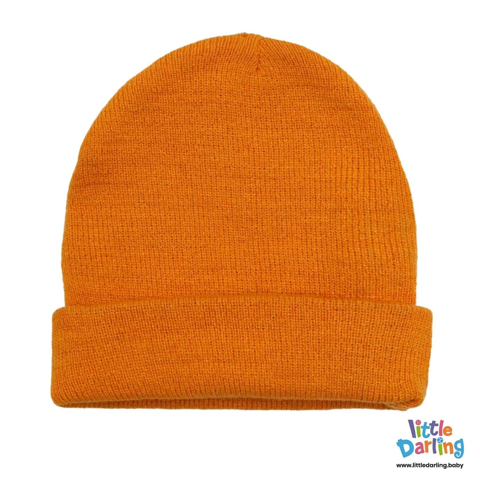 Woolen Regular Cap Orange Color | Little Darling - Zubaidas Mothershop